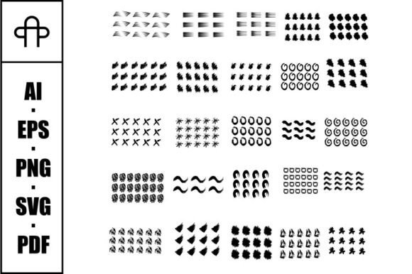 Abstract Stripe Element Hand Drawn Set: Graphics & Web Elements