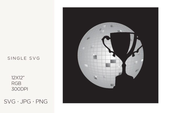 Disco Ball and Trophy Graphics & Illustrations