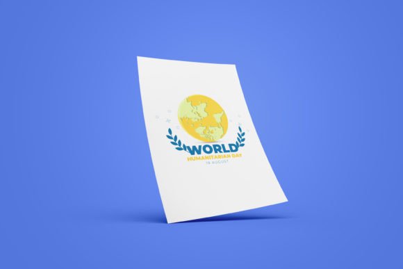 Flat World Humanitarian Day Graphics & Web Elements