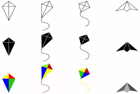 Kite Collection Children Activity Graphics & Web Elements