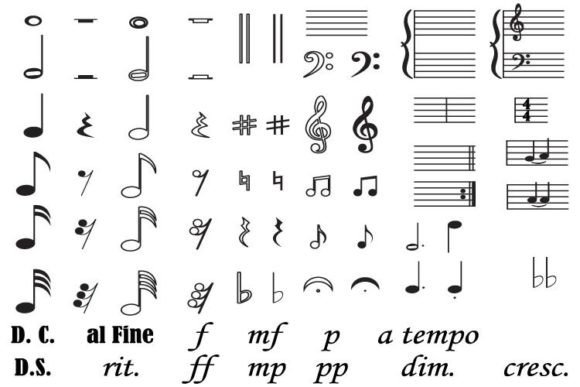 Musical Note and Symbols Collection