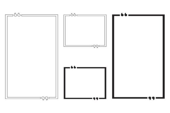 Quote Frame Template Collection: Graphics & Web Elements