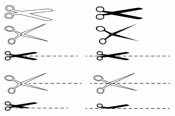 Scissors Collection: Graphics & Web Elements for Creative Sellers