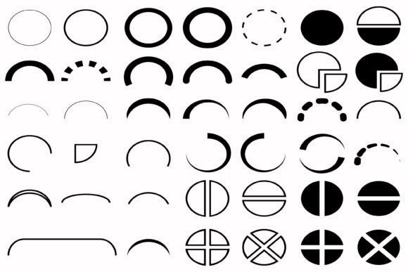 Semicircle Circles and Geometric Shapes