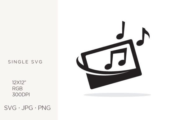 Smart Phone Screen, Music Notes Graphics & Illustrations