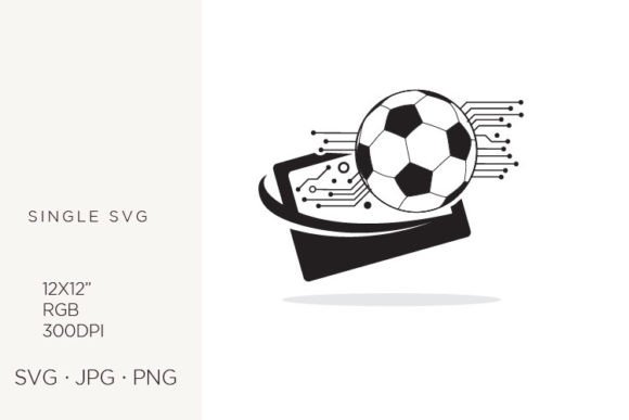 Smart Phone Screen, Soccer Ball Graphics