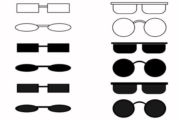 Sunglasses Collection Icon: Graphics & Web Elements