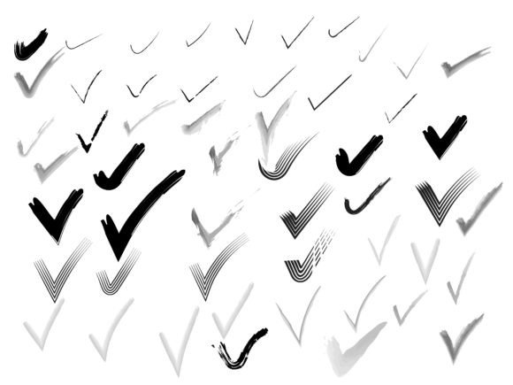 V Approval Sign Icons Collection: Graphics & Web Elements