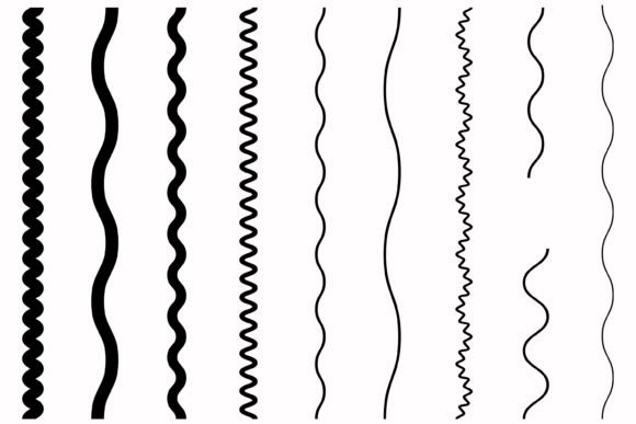 Vertical Wavy Line Collection Divider
